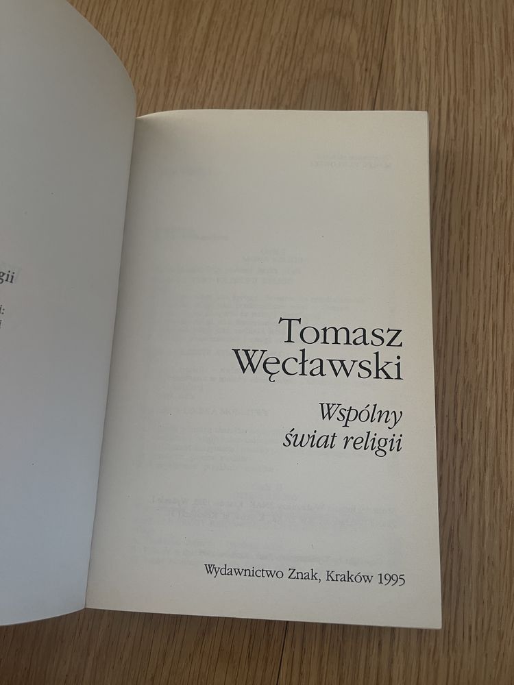 Wspólny świat religii Tomasz Węcławski