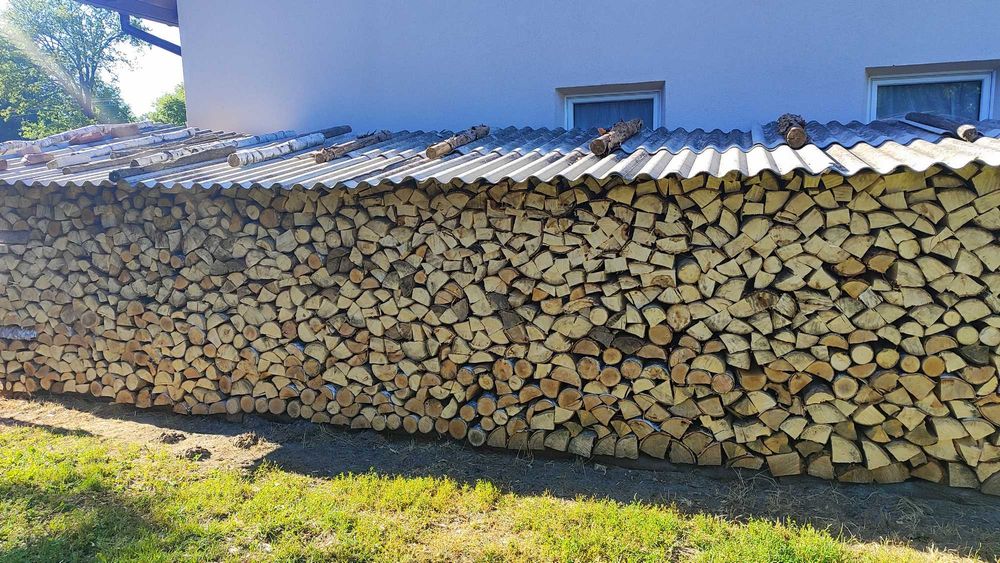 Drzewo na opał, podziabane, wysuszone, bez transportu
