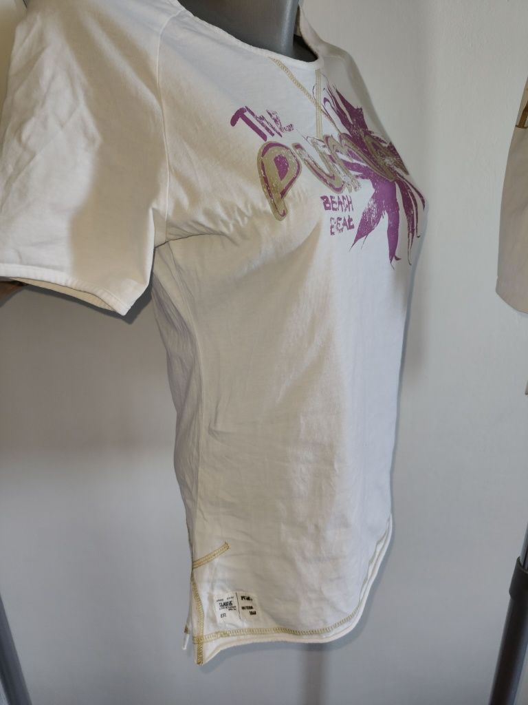 Markowa biała bluzka sportowa Puma r 38/M t-shirt koszulka