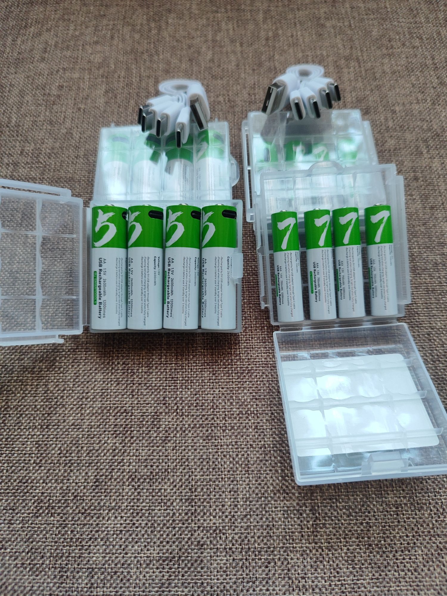 Акумулятор USB C. AA 2775 (2600). AAA 750, D1, крона, Smartools. CR123