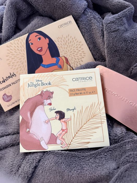 Zestaw 3 palety do makijażu cateice dinsney revolution cieni oczu