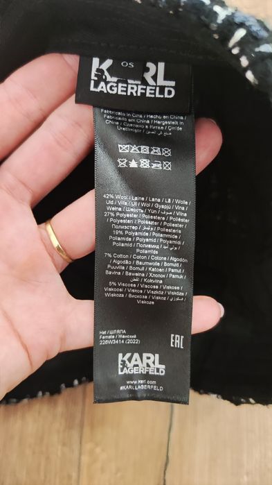 Czapka z daszkiem Karl Lagerfeld