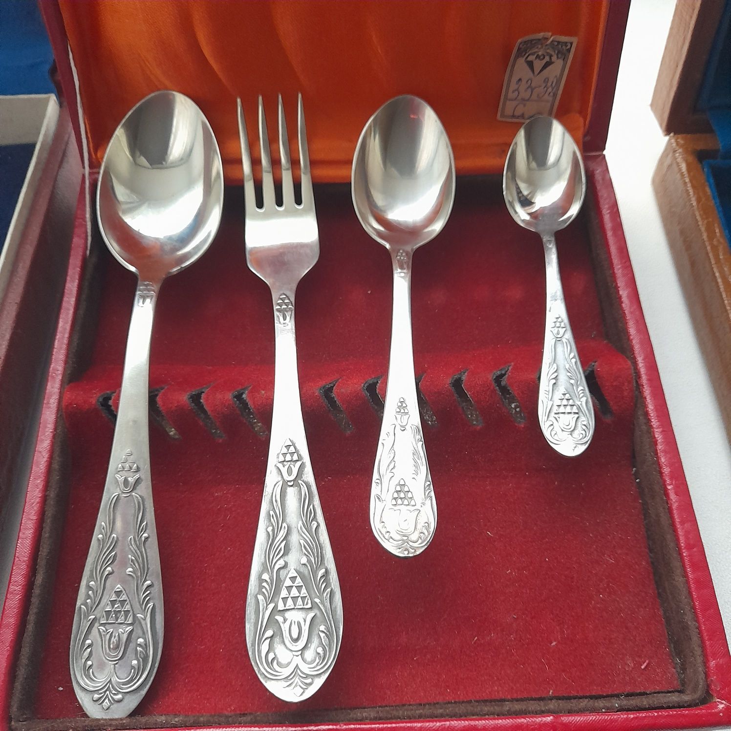 Коллекция серебряных кофейных чайных столовых ложек серебро *875 и 916