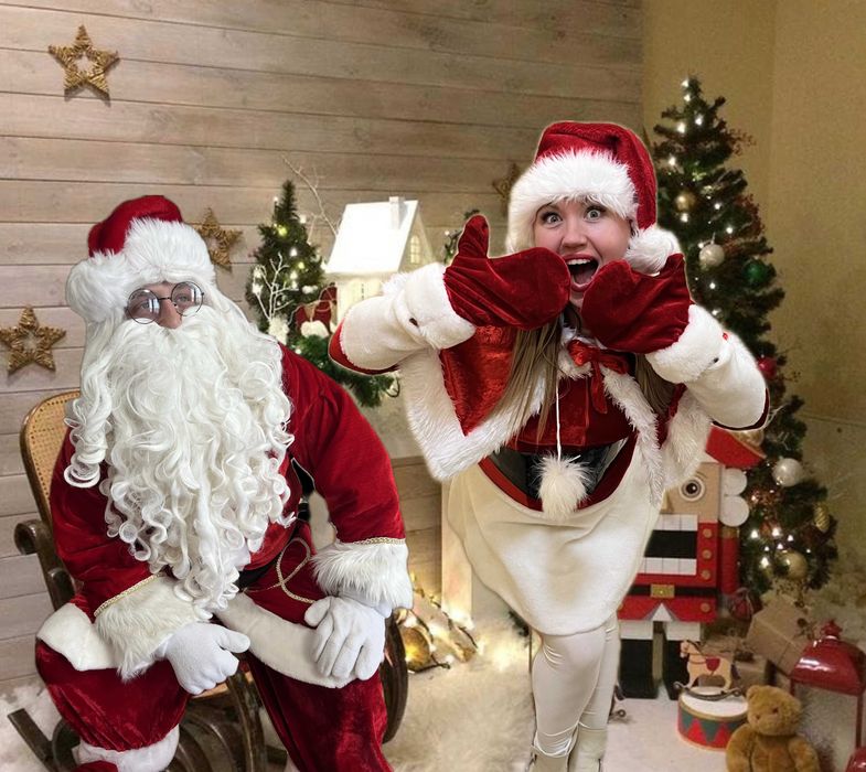 Аніматори на Новий Рік, Привітання, Санта, Грінч, Миколай, Янгол, Ельф