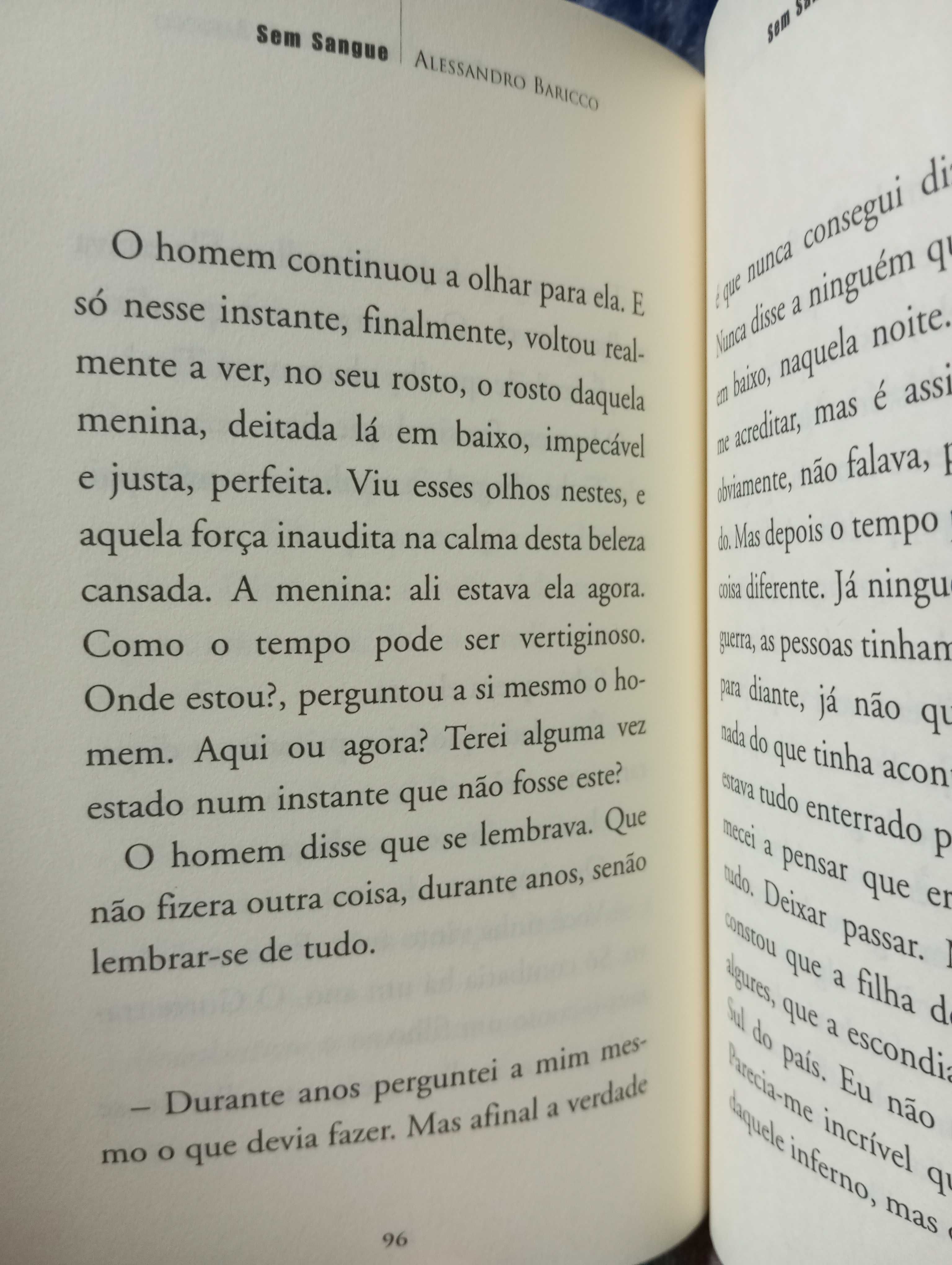 Sem sangue, de Alessandro Baricco