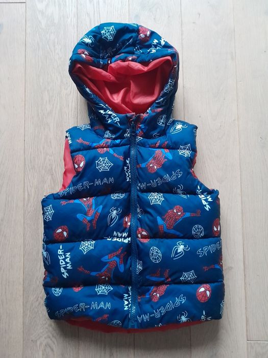 Marvel spiderman kamizelka bezrękawnik na next jesień 116-122 chłopca