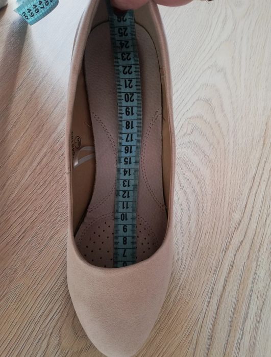 Buty ślubne weselne jasny róż WideFit extra comfort r. 40/41