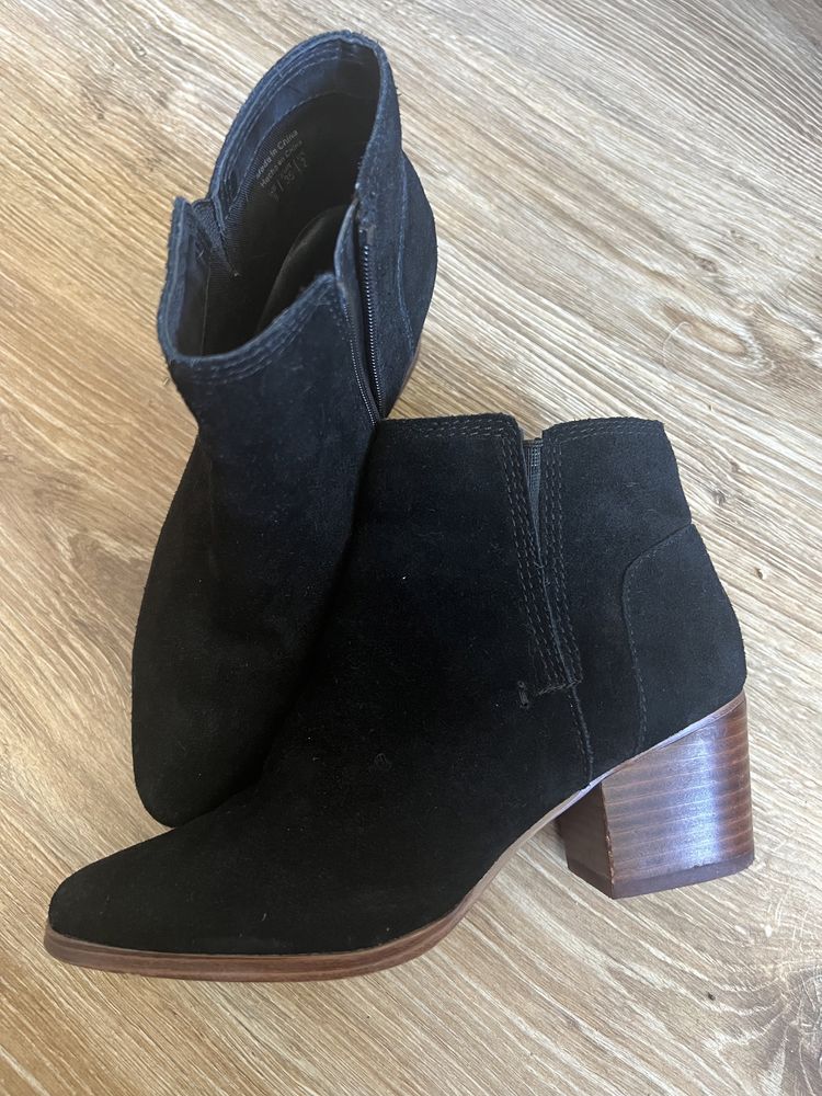 Botki zamszowe r. 35 firmowe czarne ALDO