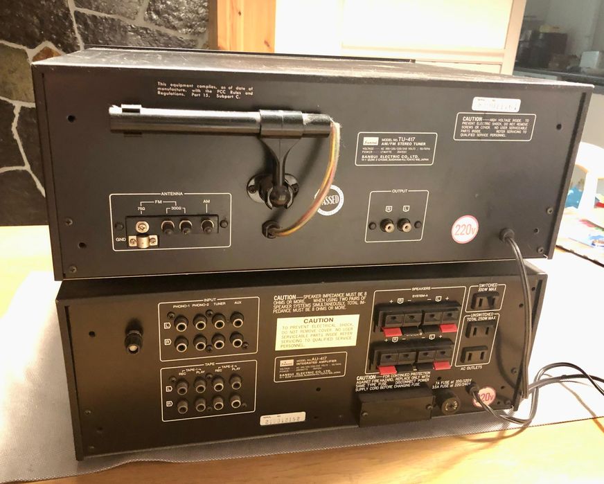 Wieża Sansui au 417 tu 417 Vintage z lat 70  Okazja!!!