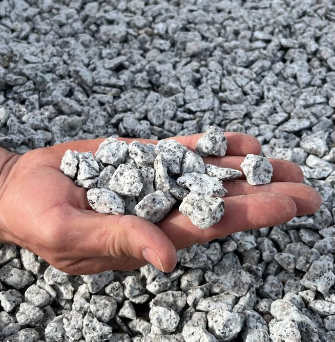 Kamienie Ozdobne - Grys Granitowy Dalmatyńczyk PREMIUM 8-16, 16-22mm