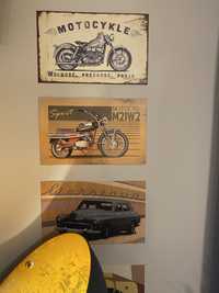 Displate metalowy plakat *3 vintage moto