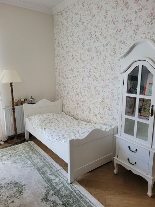 Łóżko drewniane w stylu vintage 160x80 + materac Hevea GRATIS