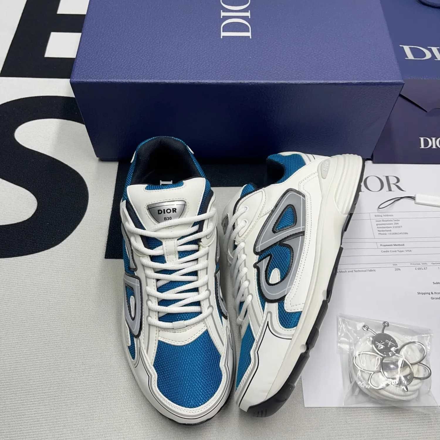 buty Dior B30 White Blue (38-46)