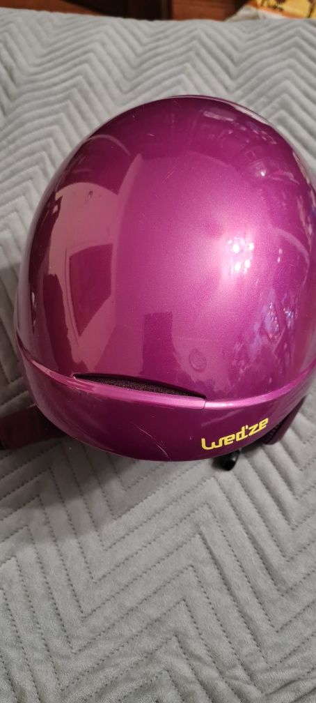 Dziecięcy kask Wed'ze kolor fioletowy, rozmiar 48-52 cm