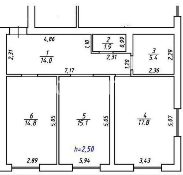 Продаж просторої двокімнатної квартири ЖК Riel City