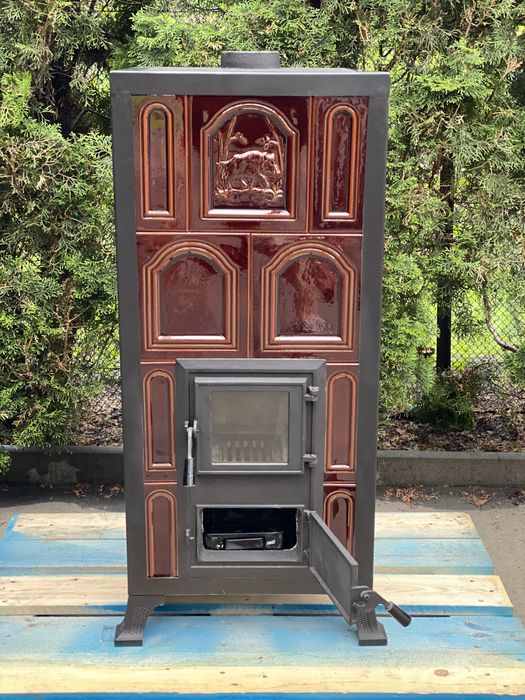 Piec kaflowy koza kaflowa kominek wolnostojący