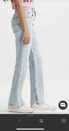 Levi’s женские голубые джинсы '70s high slim straight