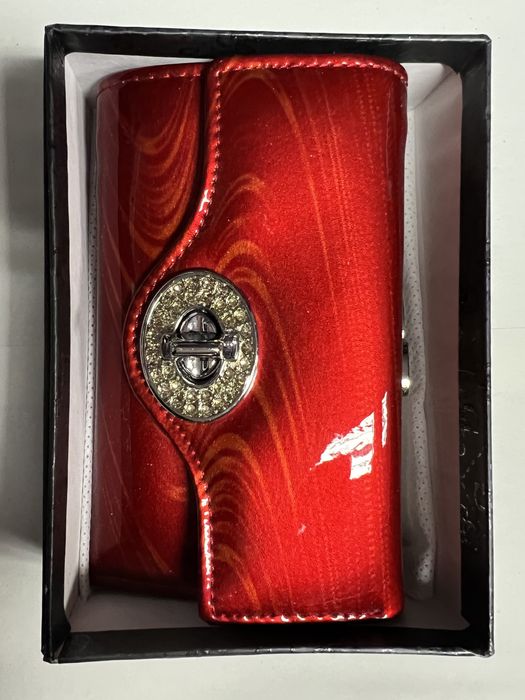 Portfel skorzany 13 cm/ 8 cm