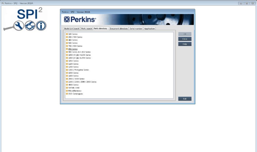 Perkins SPI2 2018A Parts & Service Catalogue (2018)