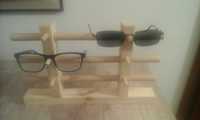 Stojak na okulary drewniany!
