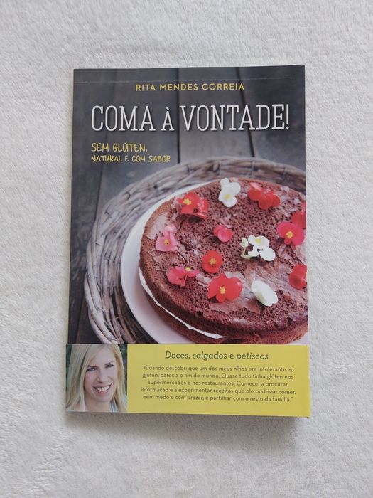 Livro receitas "Coma à vontade" Rita Mendes Correia