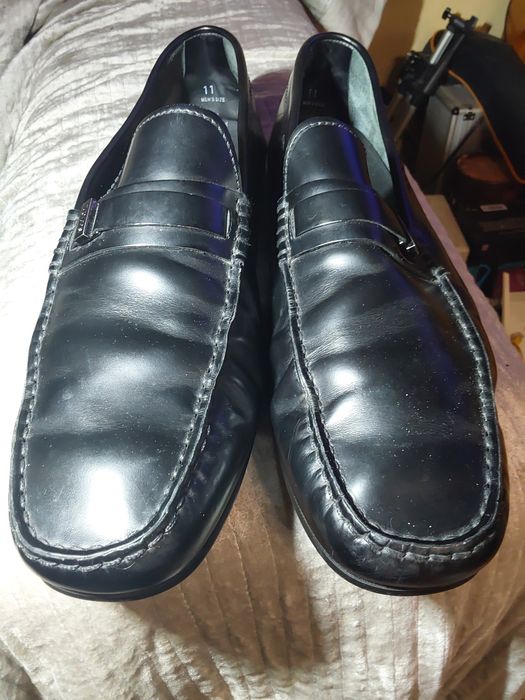 Туфли мокасины кожаные черные Tod's p.45 (30 cm)