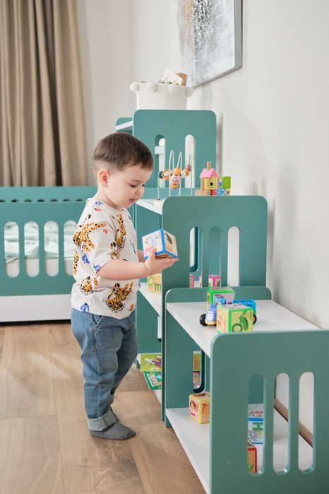 Маленька полиця/стелаж Монтессорі/шкаф/ Аква