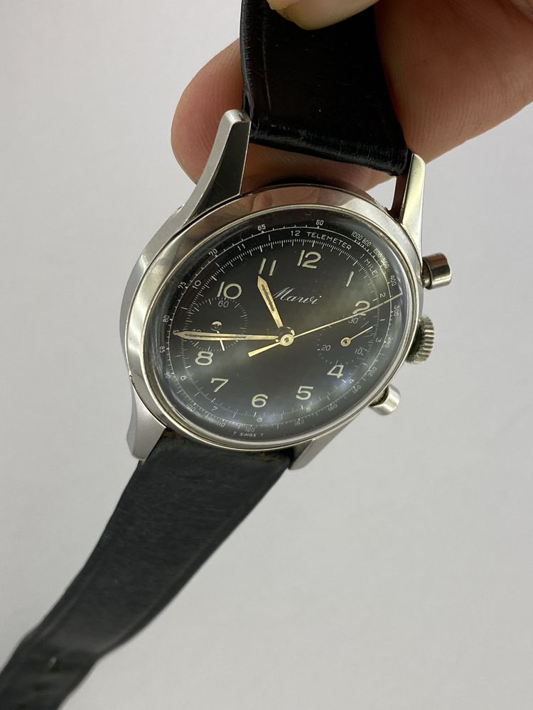 Piekny zegarek mechaniczny Gallet Marvi, jak Omega
