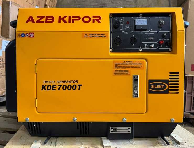 кipor 7000T надійний дизельний генератор у кожусі тихий 5 кВт мідна об