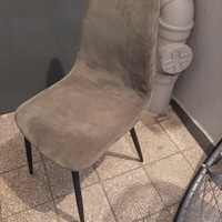 krzesło sztruks/welur khaki
