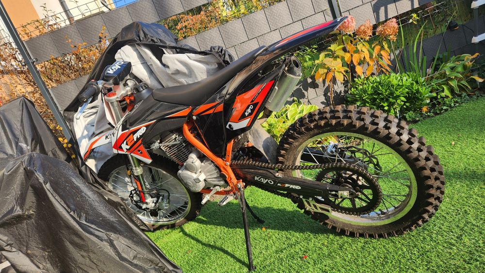 Kayo k2 pro 250 najechane około 6 moto godzin.