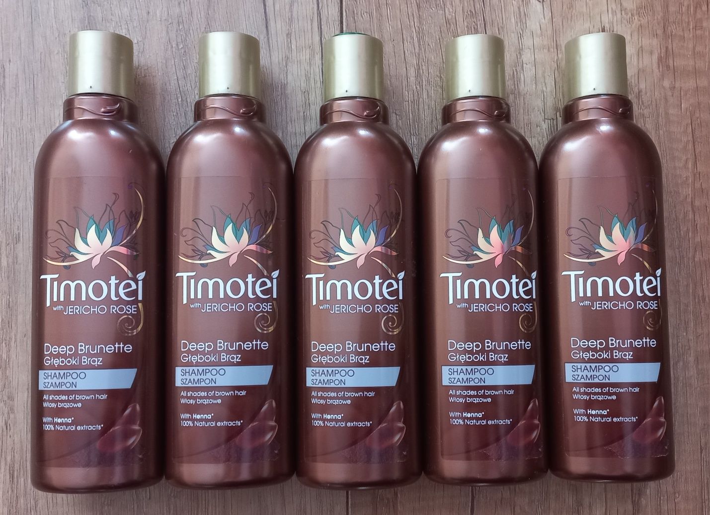 Timotei Deep Brunette szampon do włosów głęboki brąz henna 250ml