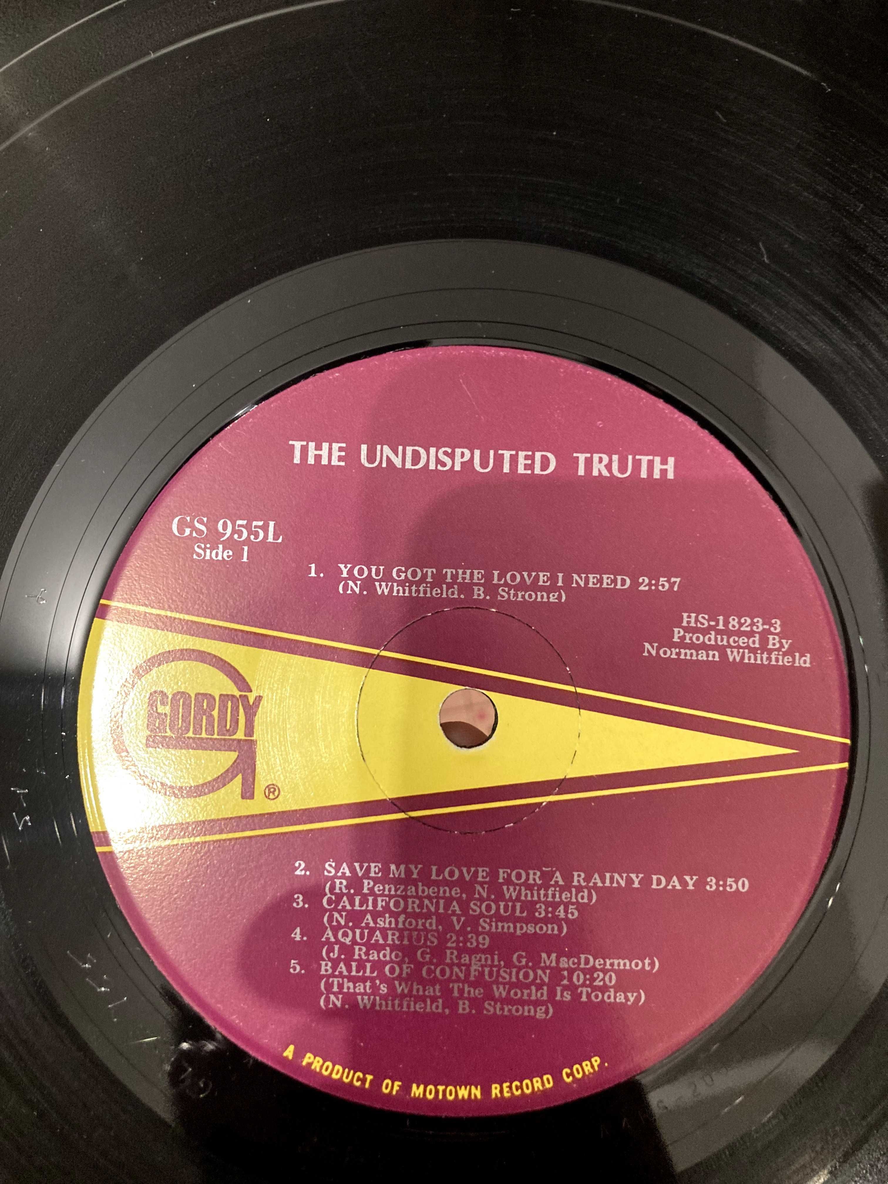 The Undisputed Truth - The Undisputed Truth winyl LP 1971 US 1st Press