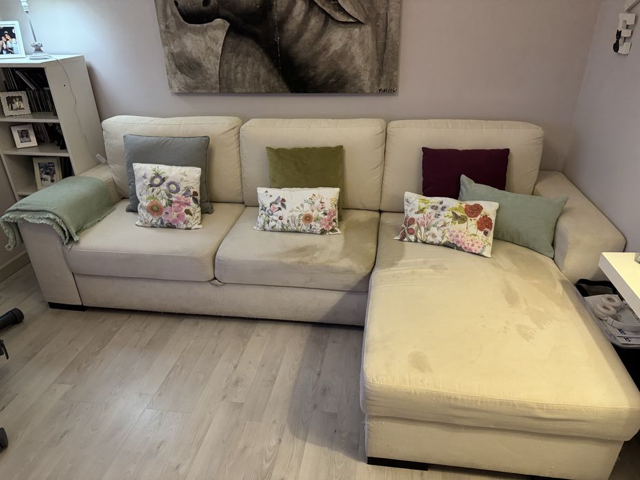 Sofa 3 lugares, com chaise longue e cama