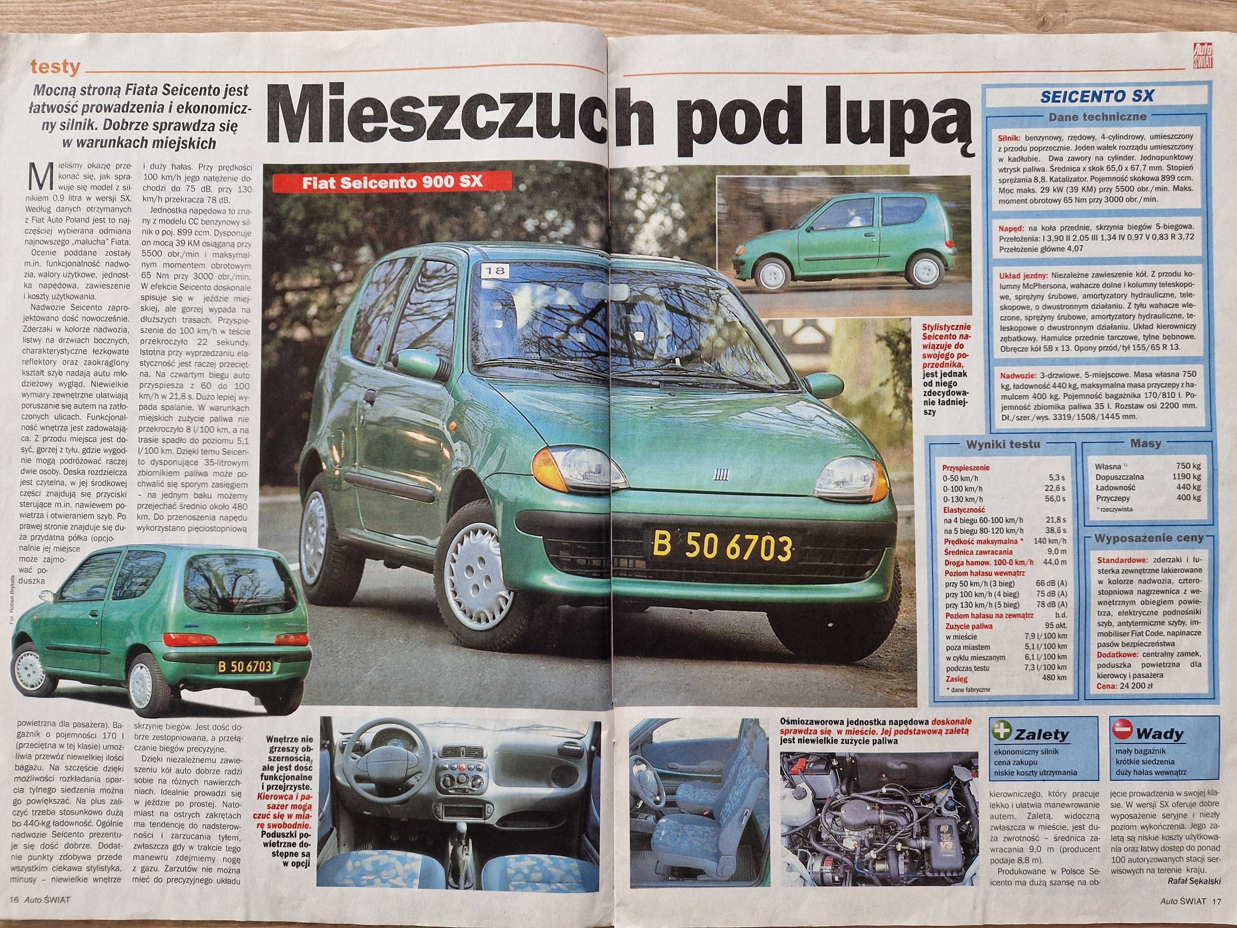 Auto świat 29.04.1998 Nr 18 archiwalny numer gazeta motoryzacyjna