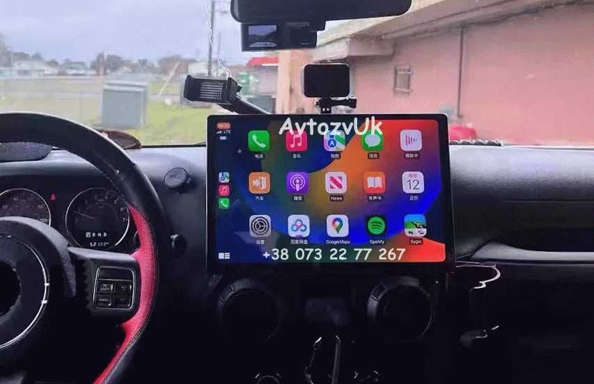 Android 14 WRANGLER Jeep USB GPS 2 din дин Вранглер CarPlay Магнитола