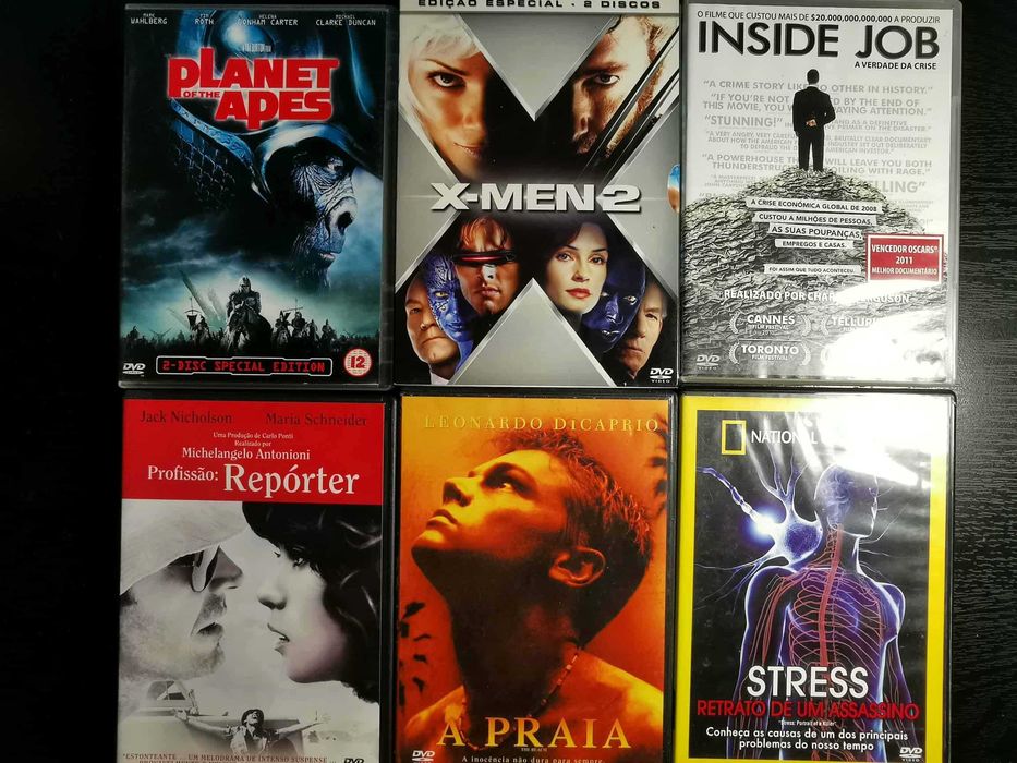 Coleção de DVDs variados