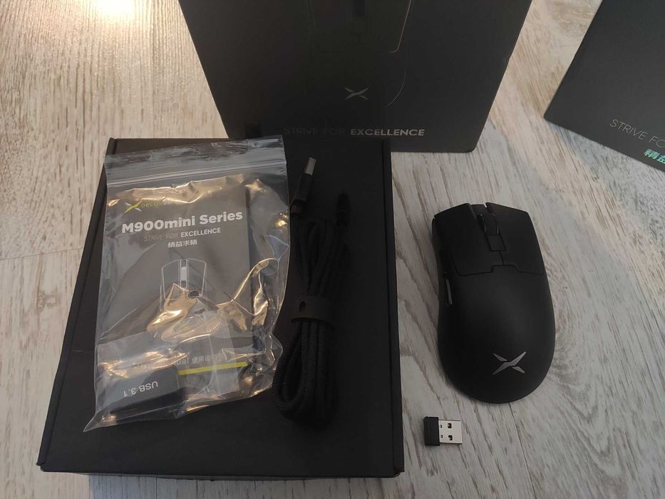 Delux M900 Mini Pro НОВА Ігрова бездротова миша Сенсор PAW3395