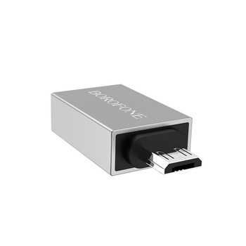 Adapter BV2 OTG - USB na Micro USB - srebrny