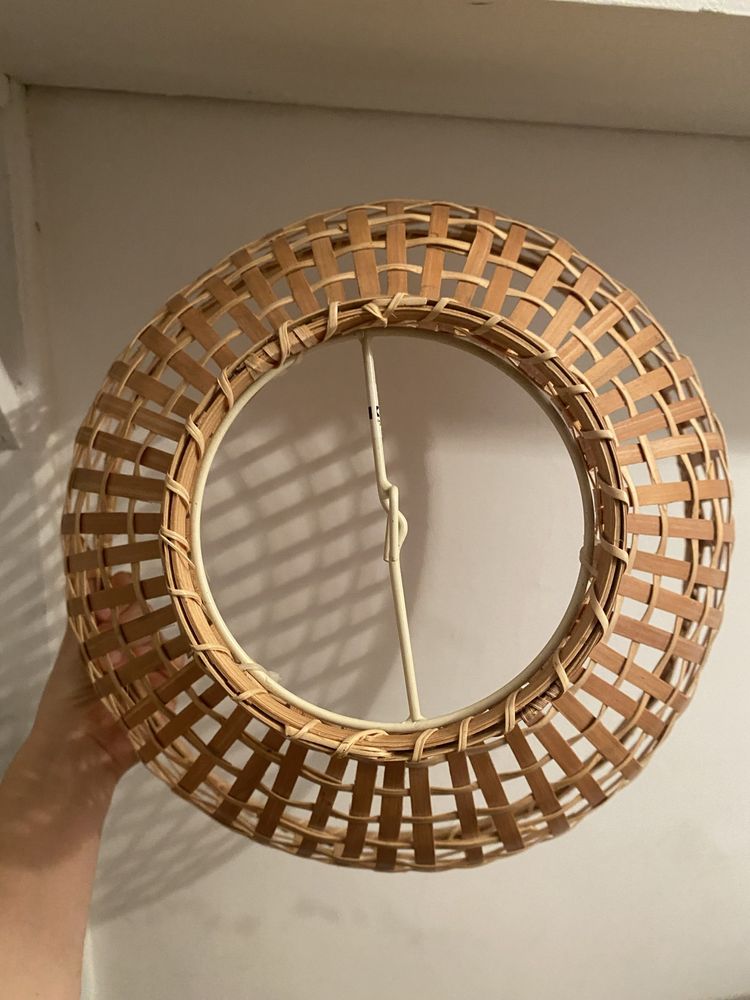 Abajure de bambu ikea