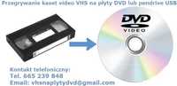 Przegrywanie kaset video VHS na płyty DVD Pendrive USB