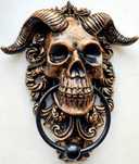 Aldraba Porta Puxador Batente Skull