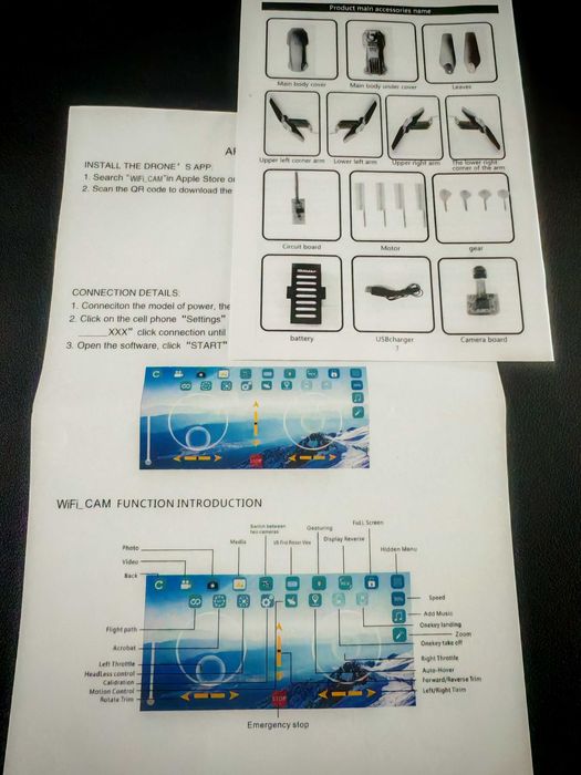 Drone 4K com 3 baterias