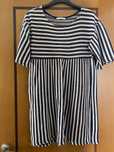Vestido as riscas zara