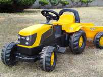 Traktor na pedały JCB z przyczepą Rolly Toys - Niemiecka jakość!