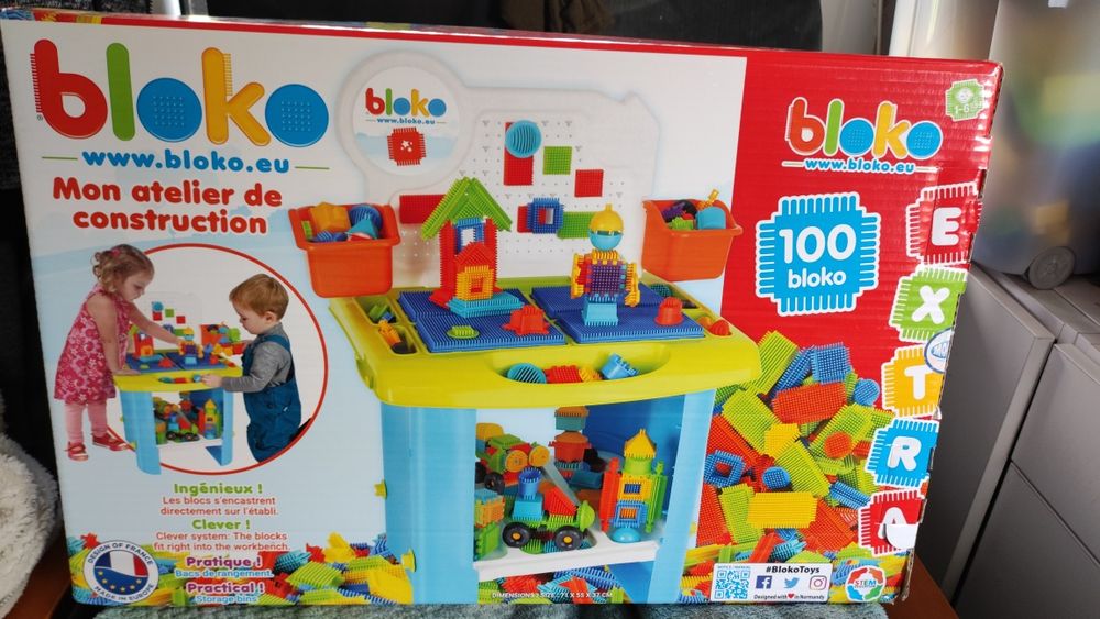 Klocki jeżyki Bloko stolik/warsztat