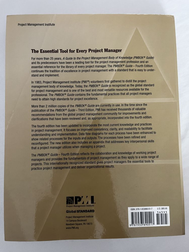 PMBOK - Project Management Book of Knowledge Fourth edition 4a edição