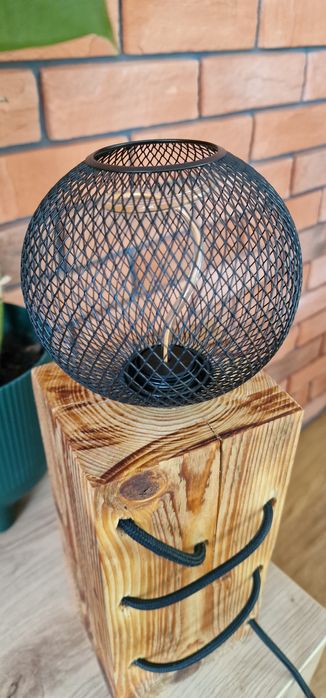Lampa drewniana Hand Made