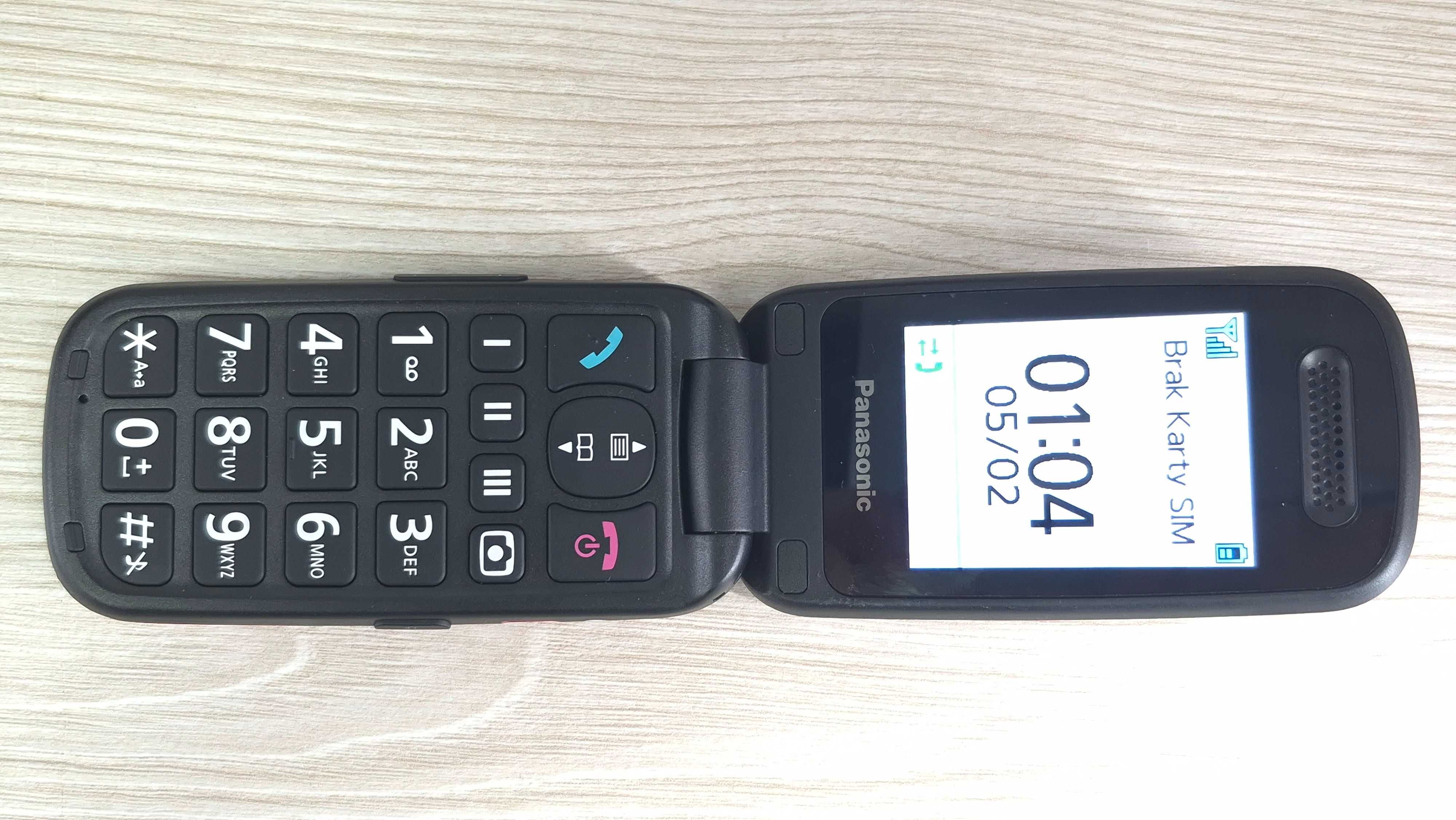 Telefon Panasonic KX-TU446EXR 3G czerwony dla seniora 2,4" TFT 32MB