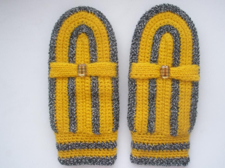 Новые женские вязаные рукавицы Французский бульвар, размер М